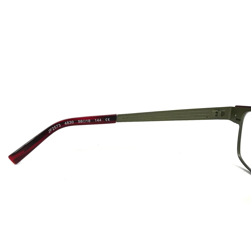 J.F. Rey Eyeglasses Frames JF2573 4830 Khaki Red Oliver Green Demi 56-18-144